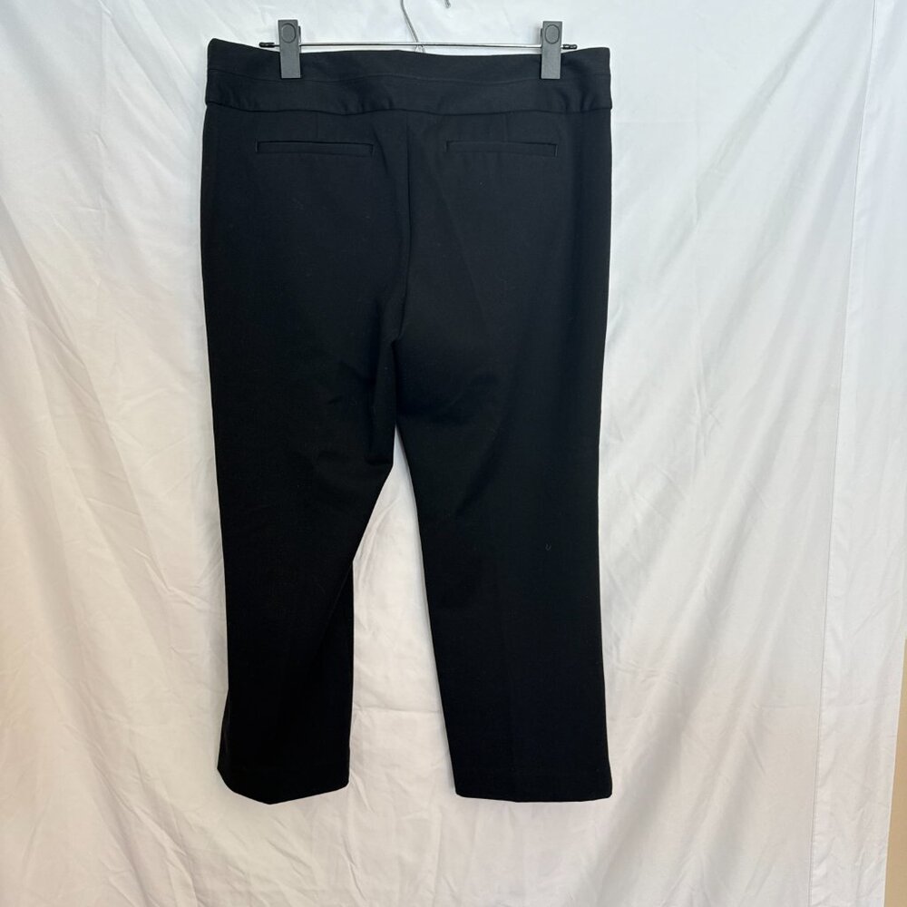 Express Editor Mid-Rise Black Capri Pants Flat Front Mid Rise 2010s - Picture 9 of 9
